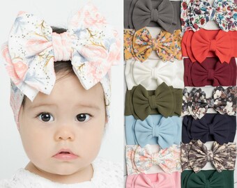 tulle messy bow messy bow headband Hot Pink Hearts mini messy bow messy bow headband baby headband