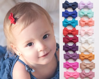 Handmade Pigtail Bows 3 sets Hair Clips baby hairbands baby bows