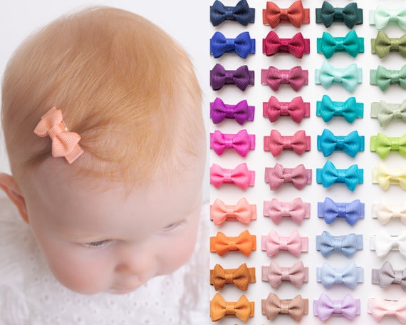 Mini Bow Snap Clips - Baby Blue – ban.do