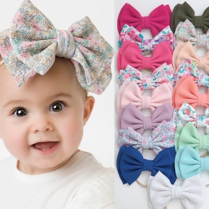 U PICK Big Bow Headband, Oversized Bow Baby Headband, Skinny Nylon Headband, Newborn  Baby Bows, Baby Girl Headband, Large Bow Headband,ZARA