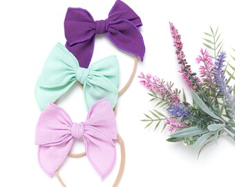 Baby Headband SET, Baby Girl Bow set, Newborn Headbands, Infant Bows, Baby Girl Bow Set, Toddler Hair Clips, Baby Girl Gift