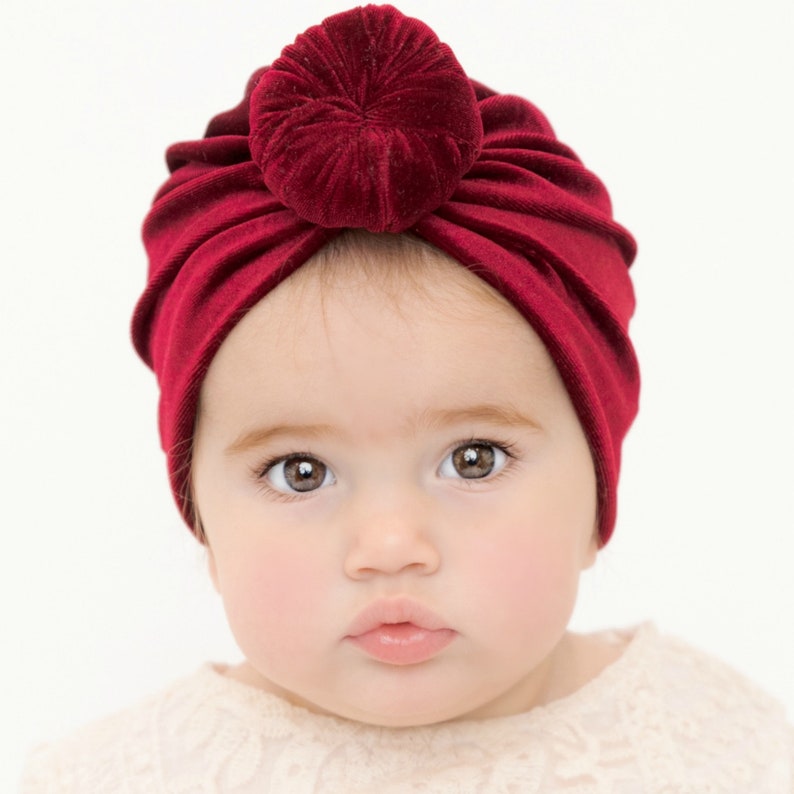 Baby Turban Hat Baby Girl Turban VELVET Baby TURBAN Baby Etsy UK