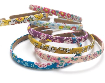 Diadema, diadema dura, diadema cubierta de tela, diademas para niñas y mujeres, arcos florales, diadema de niña de la escuela, diademas duras de tela