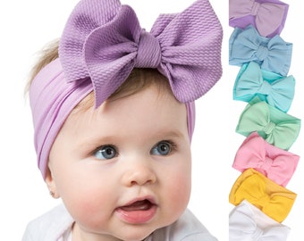 Bow Baby Headband, Baby Girl Bows, Spring Hair Bows, Easter Baby Bows, Baby Headbands, Baby Turbans, Newborn Headbands, Big Bow Headband, Lo