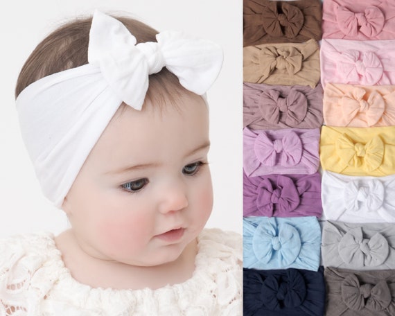 De hecho Colapso Nominación Diademas para bebés Diadema Baby Bow Diademas para niños - Etsy España