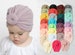 Baby Turban Hat, Baby Girl Turban, ROUND knot Baby TURBAN, Baby Hat, Newborn Hospital Hat,  Baby Turban Headband, Infant Hat, Newborn Turban 
