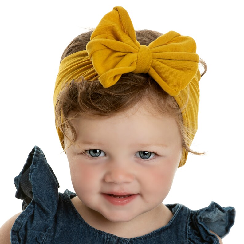 Baby Headbands Big Bow Headbands Baby Head Wraps Nylon Baby Etsy