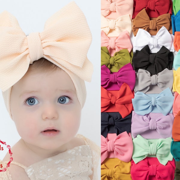 Big Bow Headwrap, Baby Headband, top knot headbands head wraps, Over Sized Bow Head wraps, Baby Headbands, Baby Girl Big Hair Bows, LULU