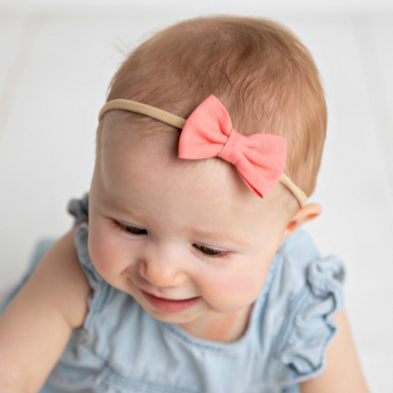 Nylon Baby Headbands Baby Bows and Headbands Newborn Nylon Etsy