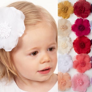 Hair Clips, girl headbands, Flower Hair Clip, Flower Headband, Flower baby headband, Baby Hair Bows, Analeah