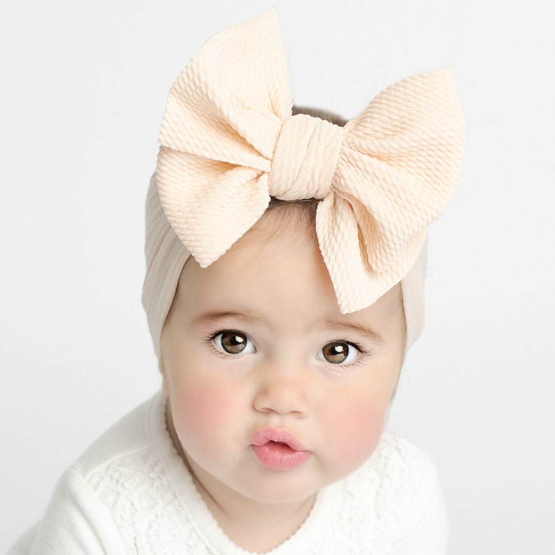 Nylon Baby Headbands Big Bow Headband Baby Girl Bow and Etsy