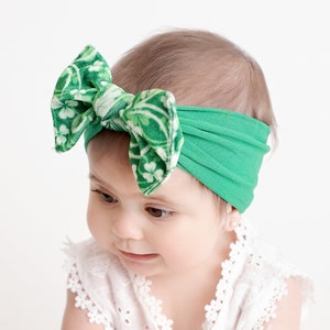 Nylon Baby Headbands, Velvet Bow Headband, Baby Girl Bow and Headband, Baby Head Wraps, Newborn Bow Headband, Big Bows for Babies, KATE image 10