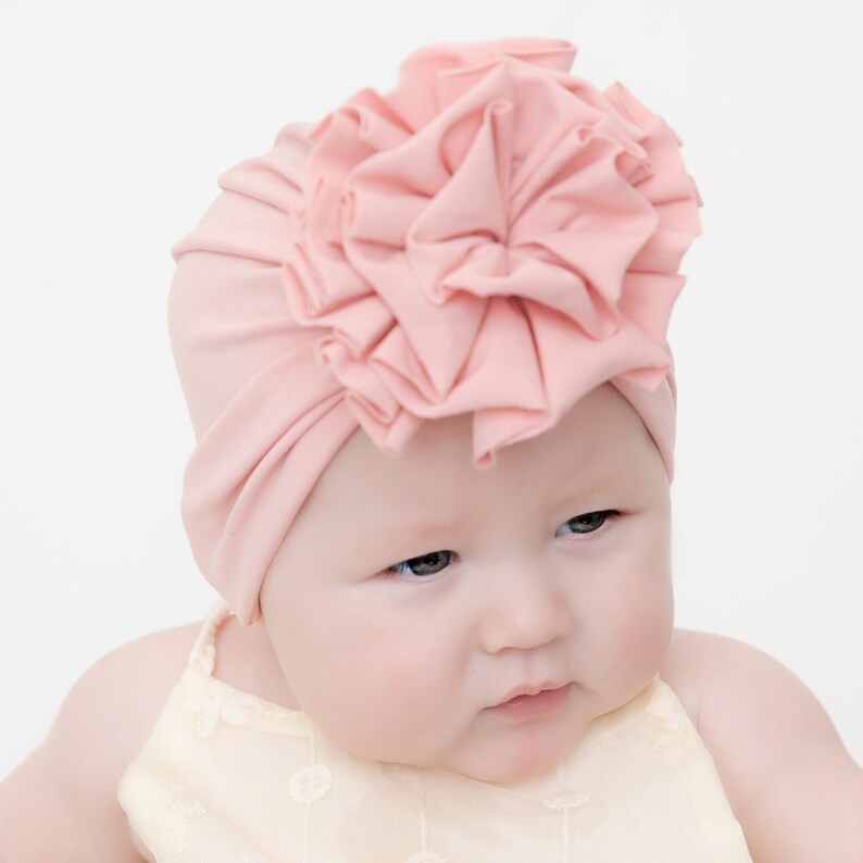 Baby Turban Hat Baby Girl Turban FLOWER Baby TURBAN Baby Etsy