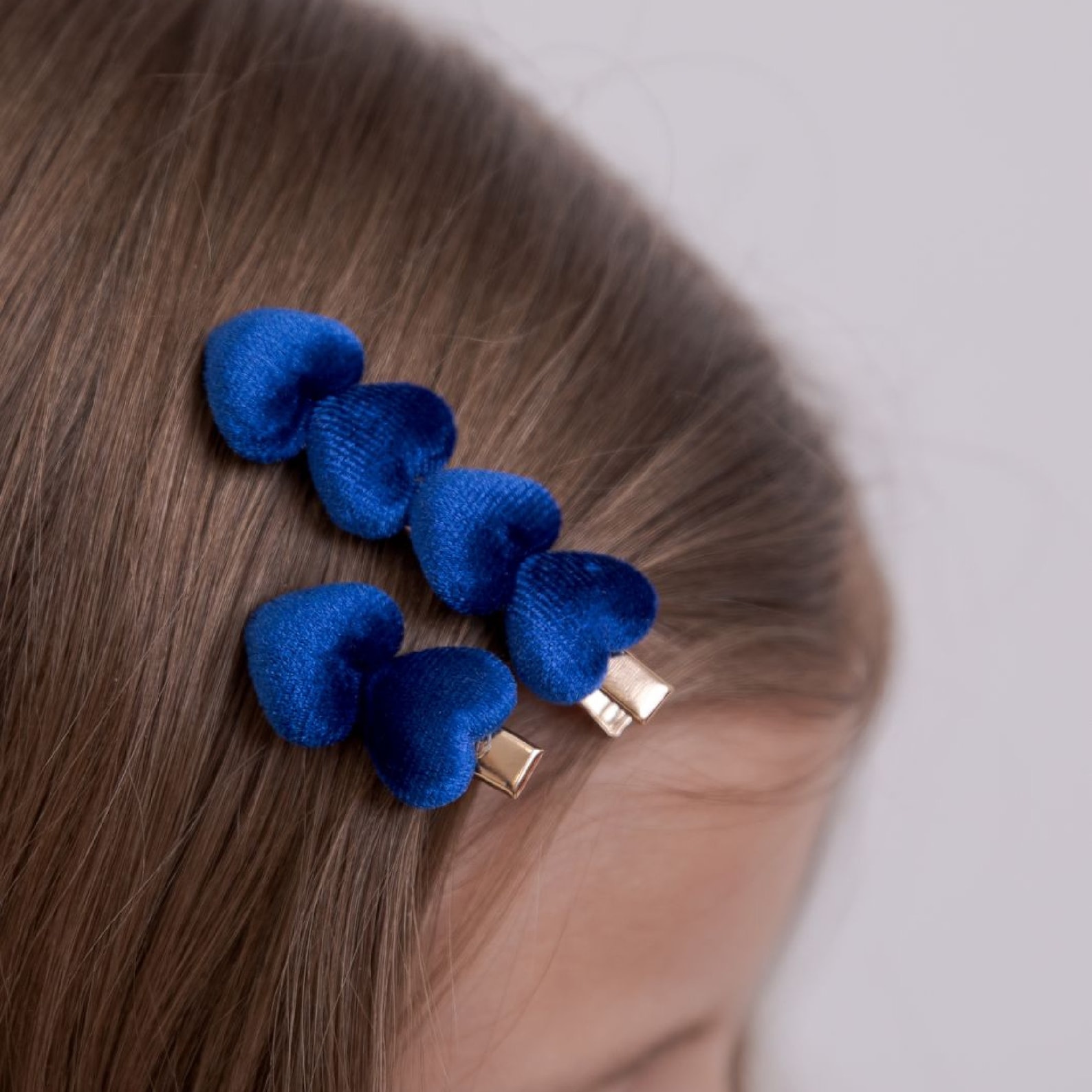 Set of Two Heart Hair Clips Girls Hair Clips Toddler Hair Etsy