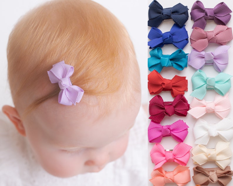 PICK 5 Baby Toddler Snap Clip, Baby Bows, Mini Bow Hair Clips, B PICK 5 Baby Toddler Snap Clip, Baby Bows, Mini Bow Hair Clips, B