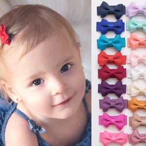 PICK 5 Baby Toddler Snap Clip, Baby Bows, Mini Bow Hair Clips, Baby Hair Bows Clip, Snap Hair Clips, Baby Hair Clips, Baby Shower Gift, TUXB image 10