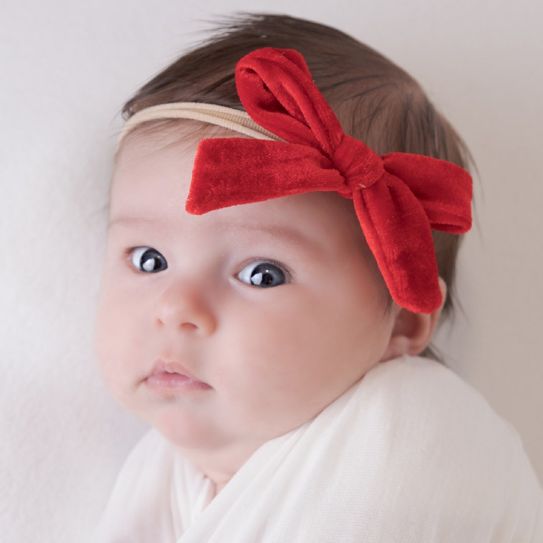 Baby Headbands,velvet Bows,nylon Headband, Baby Headband Set,infant