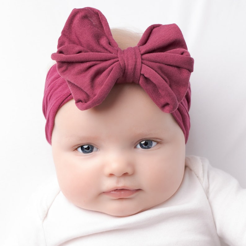 Baby Headbands Big Bow Headbands Baby Head Wraps Nylon Baby Etsy