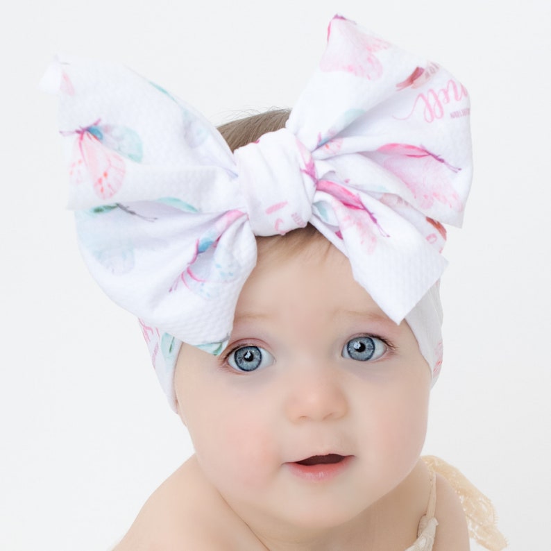 Big Bow Headwrap Baby Headband Top Knot Headbands Head Etsy