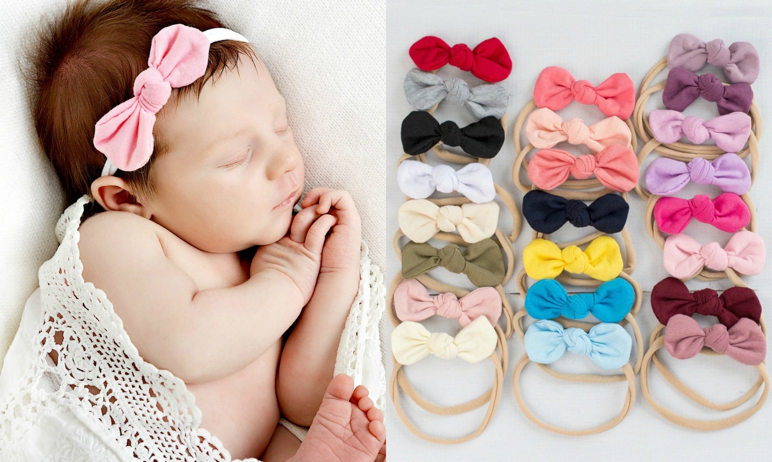 Babyhug Headbands with Knot Detailing & Butterfly Applique Pack of 3 - Multicolor main image 0