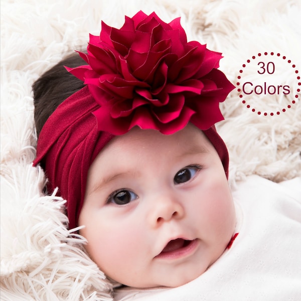 Baby Flower Headband Etsy