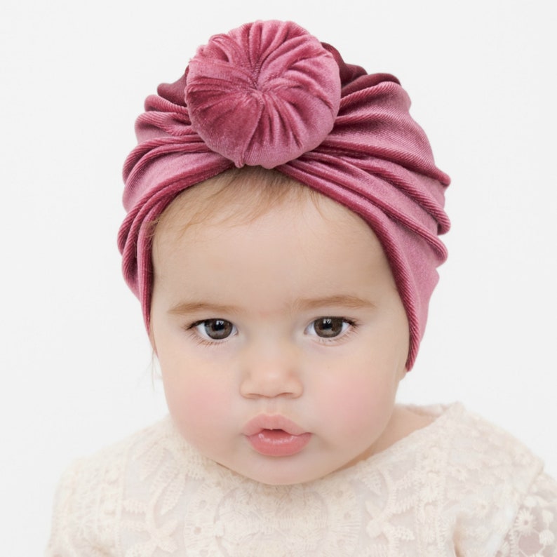 Baby Turban Hat Baby Girl Turban VELVET Baby TURBAN Baby Etsy