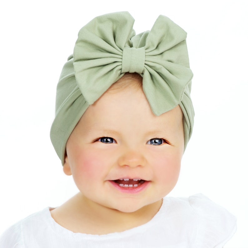 Baby Turban Hat Baby Girl Turban BOW Baby Turbanbaby Etsy Canada