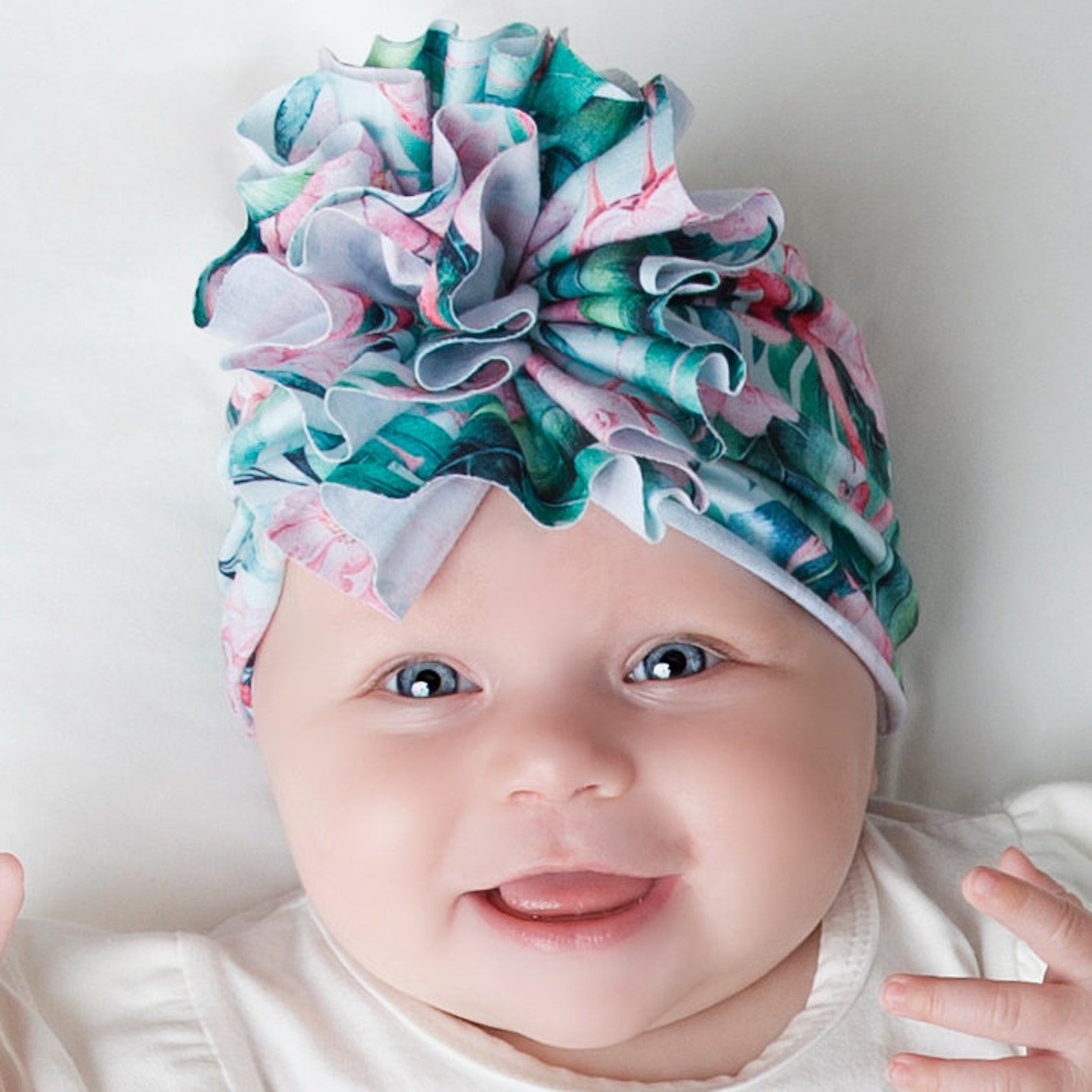 Baby Turban Hat Baby Girl Turban FLOWER Baby TURBAN Baby Etsy