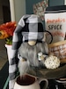 Fall gnome, coffee gnome, starbucks gnome, tomte, nisse,  buffalo plaid, gnomes, holiday gnome, rae dunn inspired, tiered tray decoration 