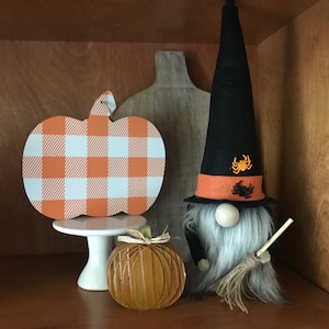 Fall gnome, autumn gnome, pumpkin gnome, tomte, nisse, witch gnome, gnomes, halloween gnome, farmhouse decor, tiered tray decoration