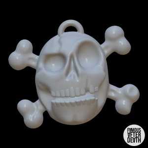 Skull and Crossbones Keychain Wall Decor STL | 3D Print file | Digital Download