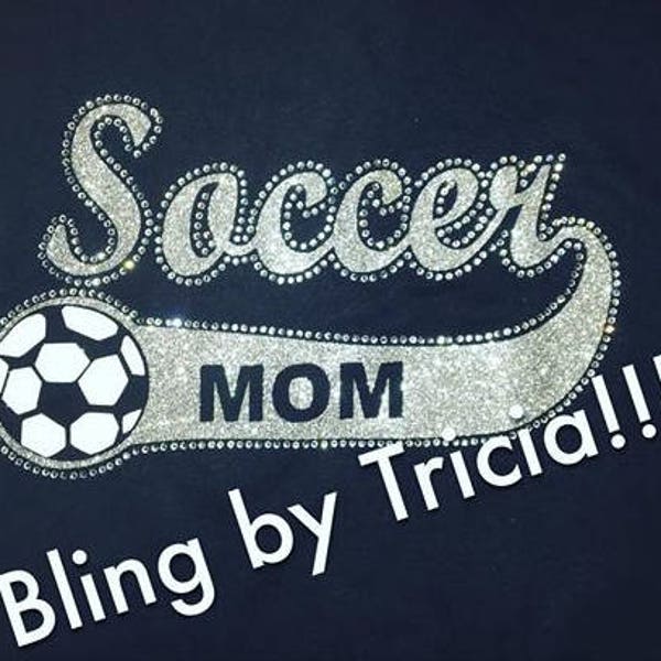 Rhinestone Soccer Etsy