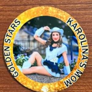 Custom Sublimation 3&quot; Button, Cheer Button, Game Day Button, Graduation Button, Football Button, Birthday Button, Team Spirit Button