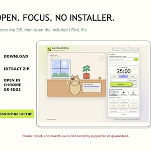 Offline Focus Timer for Windows: Desktop Pomodoro Study Tool bild 9