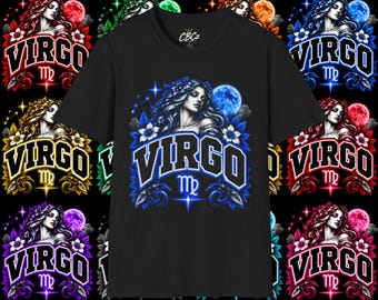 ブルー｜乙女座の星座Tシャツ
