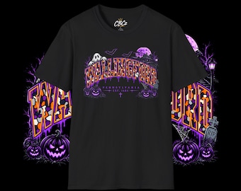 ペンシルベニアのハロウィンTシャツ | ペンシルベニアのハロウィンストリートウェア | 不気味なペンシルベニアシャツ