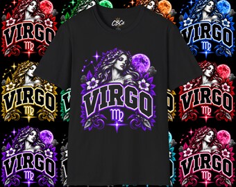 パープル｜乙女座の星座Tシャツ