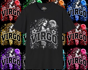 白黒 | 乙女座の星座Tシャツ