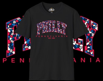 フィラデルフィア・ペンシルバニア モザイクTシャツ | フィラデルフィア・プライド ストリートウェア