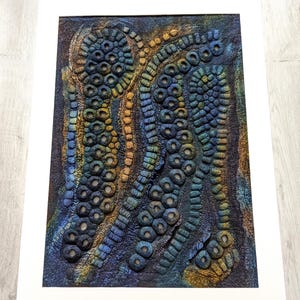 Textured Wool & Silk Wall Panel – Artisan Fiber Artwork , Abstract Wall Art image 7