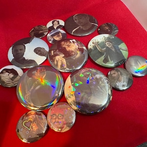Botones de The Walking Dead / 1,25 y 2,25 pulgadas, diseños personalizados holográficos / TWD