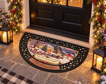 パーソナライズされたドアマット クリスマス