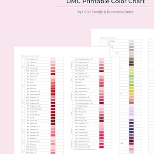 Afdrukbare DMC-kleurenkaart (PDF-download)