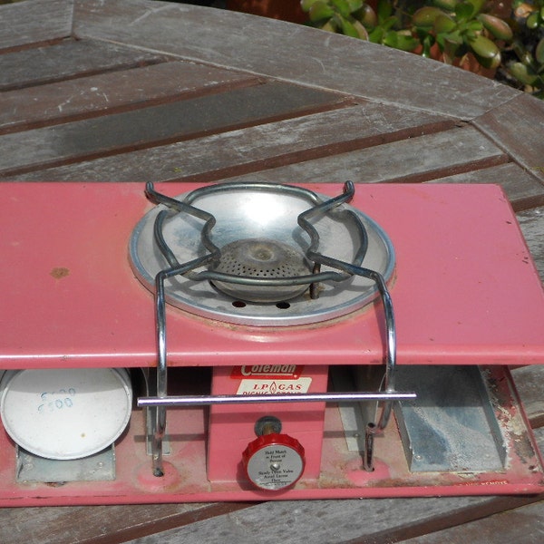 pink coleman picnic camping stove