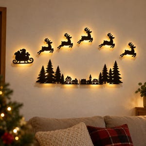Weihnachtsdeko fensterbank beleuchtet mit led