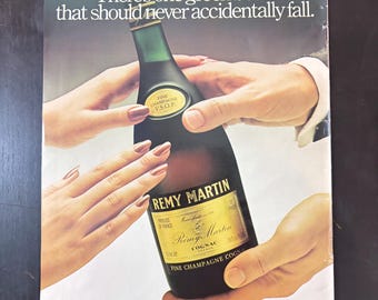 Original Vintage 1979 Rémy Martin VSOP Cognac Back Cover Print Ad
