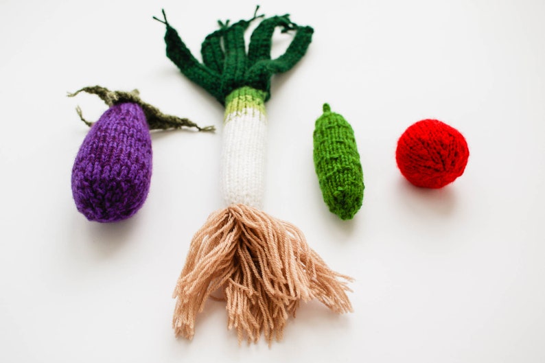 Mini Vegetables Toy Set Pretend Play Mini Food Waldorf Etsy