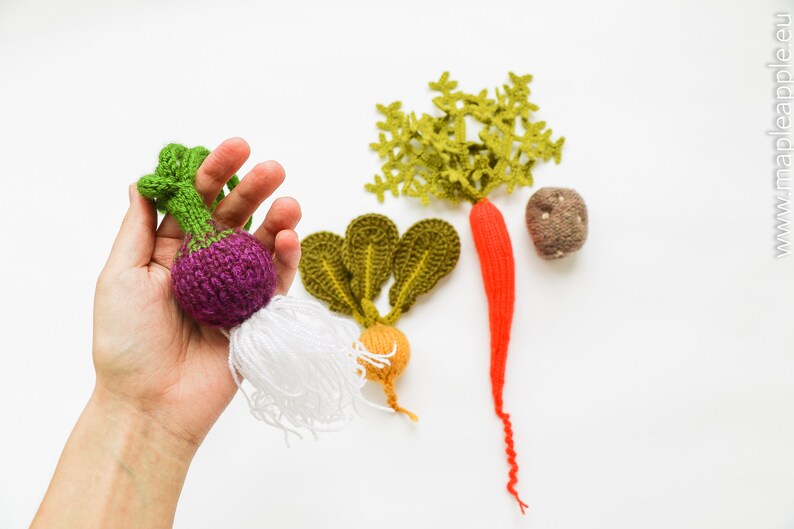 Mini Vegetables Toy Set Pretend Play Mini Food Waldorf Etsy