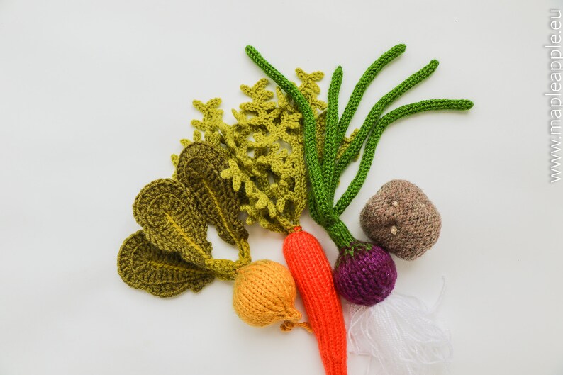 Mini Vegetables Toy Set Pretend Play Mini Food Waldorf Etsy