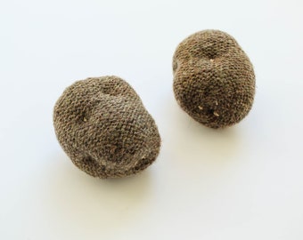 Kartoffeln Rollspiel Gemüse Waldorf fantasievolles Spiel Speise Kartoffel - braune Kartoffeln Sensorik für Mini-Küchenrollenspiel oder Kissenschlacht